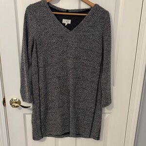 Lou & Grey Black and White Boucle Sweater